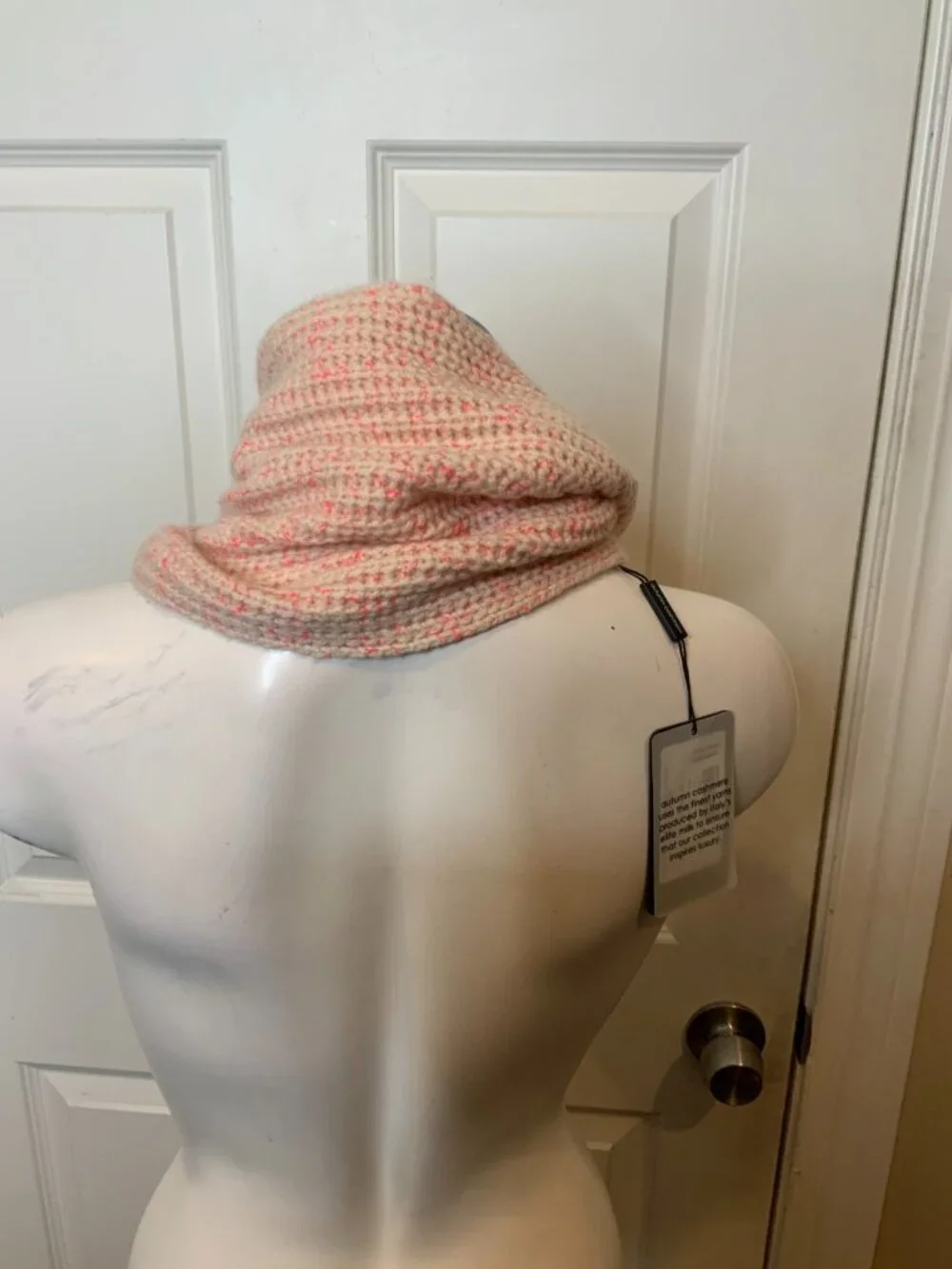 Autumn Cashmere Cream Neon Shaker Neck Warmer Cowl NWT $165